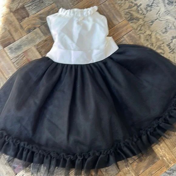 Janie and Jack | Dresses | Janie And Jack Princess Black And Ivory Holiday  Dress 62 Months